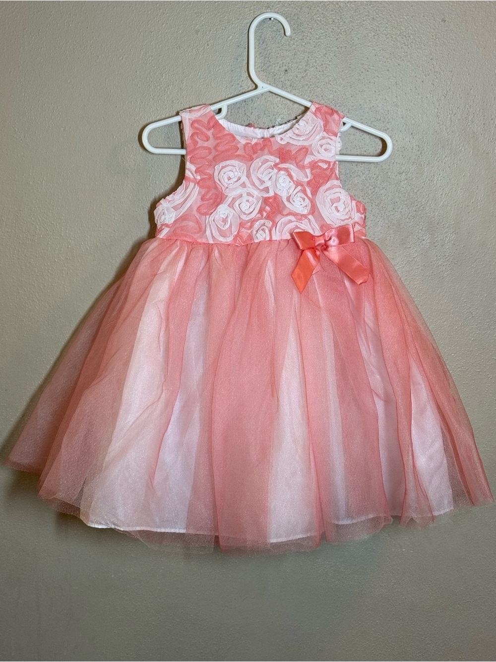 Girls Marmellata Floral Shimmery Tulle Party/Flower Girl Dress Sz 24Month